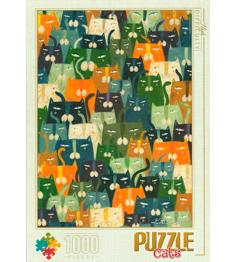 Puzzle D-Toys Gatos 1000 Peças