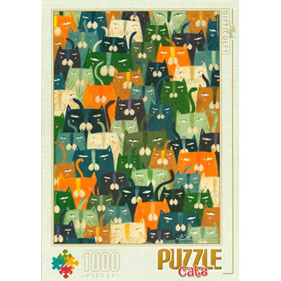 Puzzle D-Toys Gatos 1000 Peças