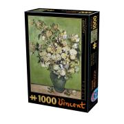 Vaso de rosas puzzle D-Toys 1000 peças