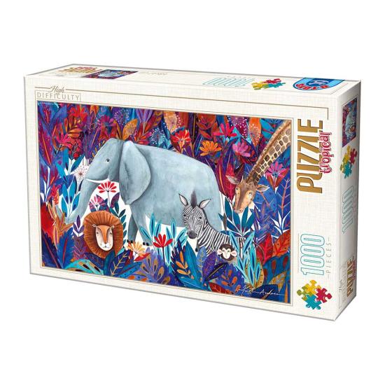 Puzzle da selva africana D-Toys 1000 peças Puzzle da selva africana D-Toys 1000 peças