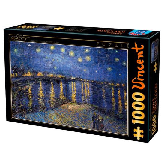 Puzzle D-Toys Starry Night over the Rhône 1000 Pcs