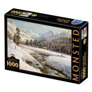 Puzzle D-Toys Paisagem de inverno na Suíça de 1000 Pzs