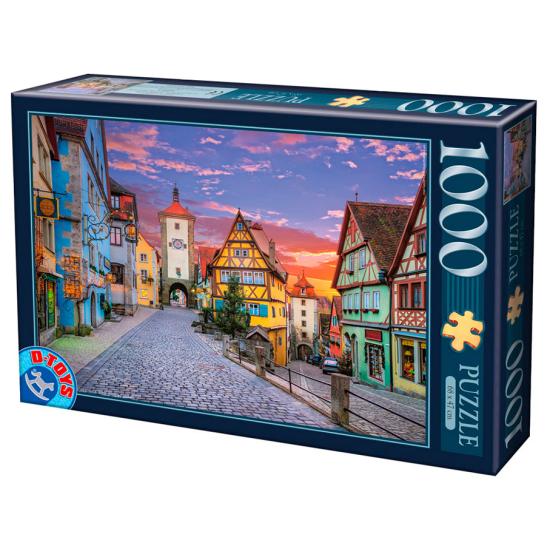 Puzzle D-Toys Rothenburg, Alemanha 1000 peças
