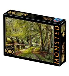 Puzzle D-Toys Um dia de verão na floresta com veados 1000