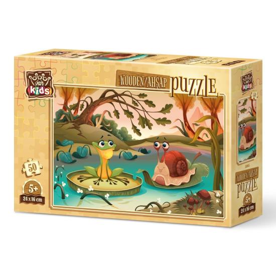 Puzzle de Madeira Art Puzzle Compis de Lago 50 peças Puzzle de Madeira Art Puzzle Compis de Lago 50 peças
