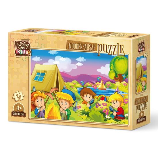 Puzzle de Madeira Art Puzzle Curiosos Campista 25 pçs