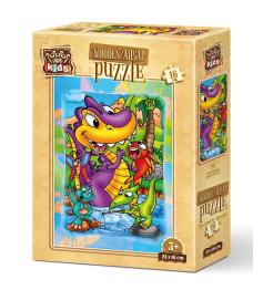 Puzzle de Madeira Art Puzzle Dinossauro Pescador 16P