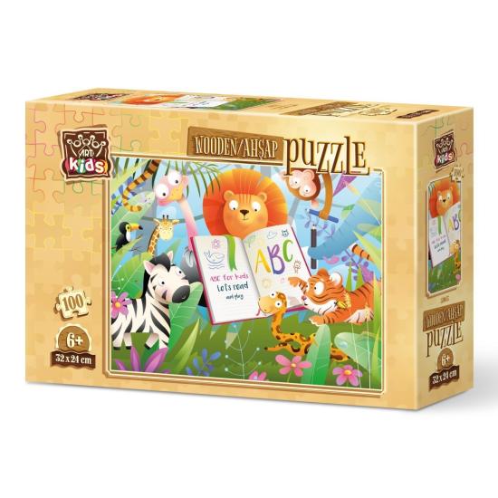 Puzzle de Madeira Art Puzzle Floresta Escola 100 P