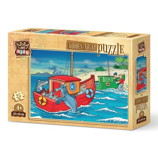 Puzzle de Madeira Art Puzzle Selos Felizes 25 pçs
