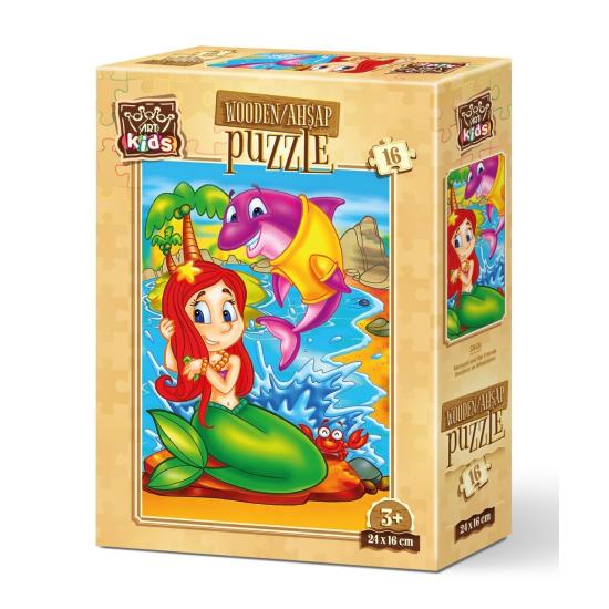 Puzzle de Madeira Art Puzzle A Pequena Sereia e seus amigos 16
