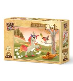 Puzzle de Madeira Art Puzzle de Unicórnio Fofo 50P