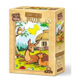 Puzzle de Madeira Art Puzzle Mama Veado 25 peças
