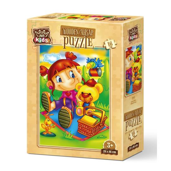 Puzzle de Madeira Art Puzzle Pássaro Convidado 16P