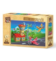 Puzzle de Madeira Art Puzzle Pilotos Loucos 50 peças
