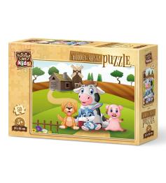 Puzzle de Madeira Art Puzzle Posando na Fazenda 50P