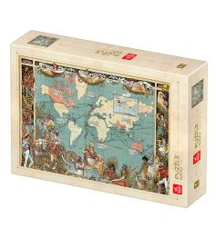 Puzzle Deico Vintage Mapa de 1000 Peças