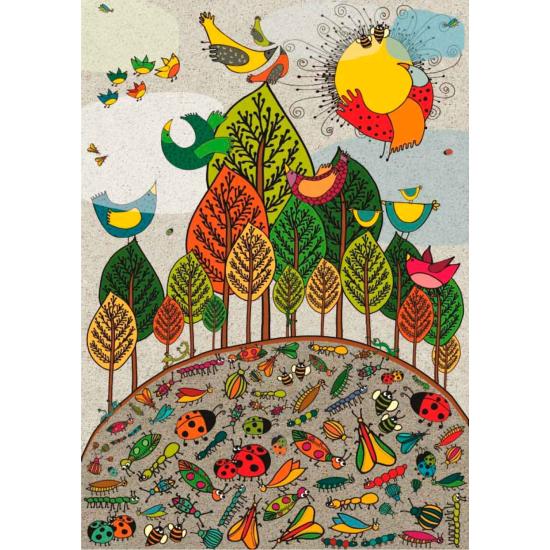 Puzzle Deico Birds and Bugs 1000 Peças