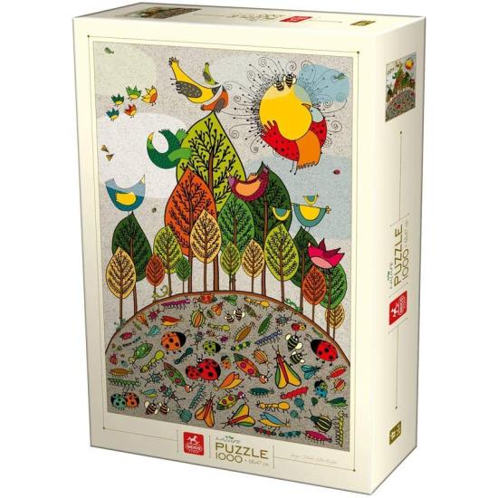 Puzzle Deico Birds and Bugs 1000 Peças