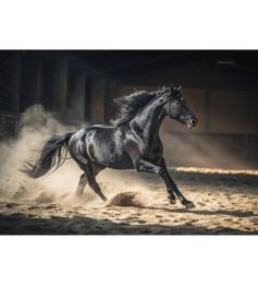 Puzzle Dino Cavalo Preto 1000 Peças