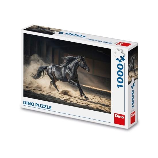 Puzzle Dino Cavalo Preto 1000 Peças