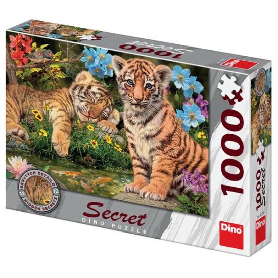 Puzzle Dino Tiger Cubs 1000 Peças