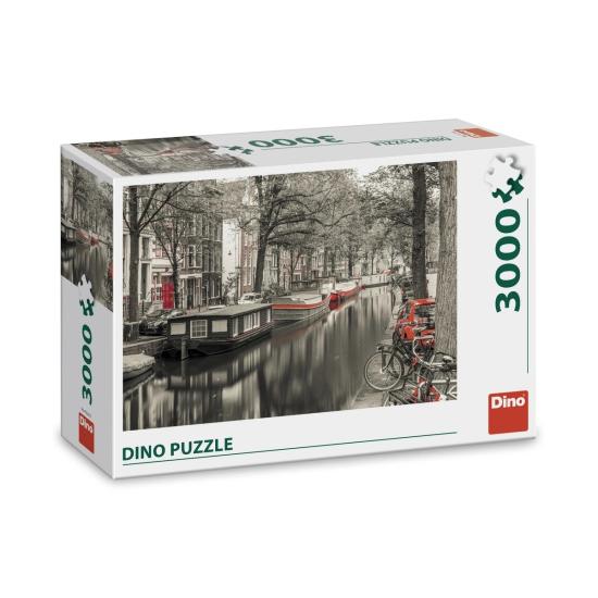 Puzzle Dino Canal Em Amsterdã de 3000 peças