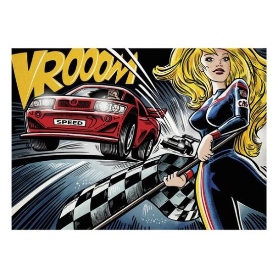 Puzzle Dino Racing Pop Art de 1.000 peças