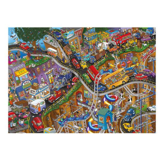 Puzzle Dino Crazy Roads 3000 Peças