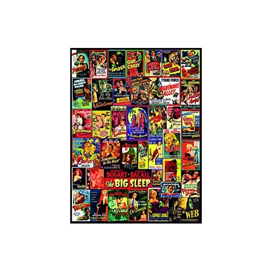 Puzzle Dino de pôster de filme vintage de 2.000 peças