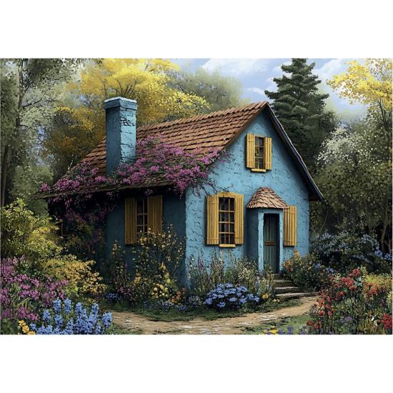 Puzzle Dino Casa Azul 500 Peças