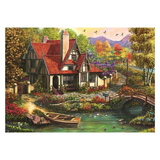 Puzzle Dino Country House by the Lake 500 peças