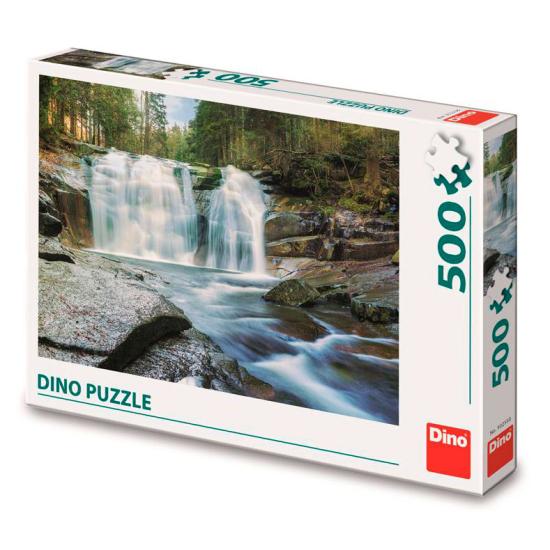 Puzzle Dino Cachoeira Mumlava, República Tcheca de 500 Pçs