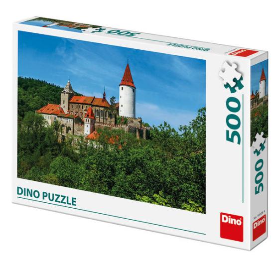 Puzzle Dino Castle na Floresta de 500 Peças Puzzle Dino Castle na Floresta de 500 Peças