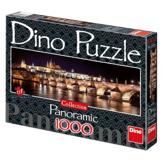 Puzzle Dino Castelo Hradcany à noite, Praga 1000 peças