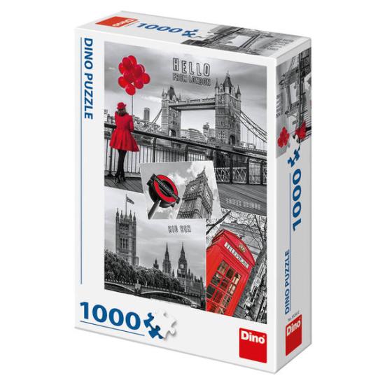 Puzzle Dino de Colagem de Londres de 1.000 peças Puzzle Dino de Colagem de Londres de 1.000 peças