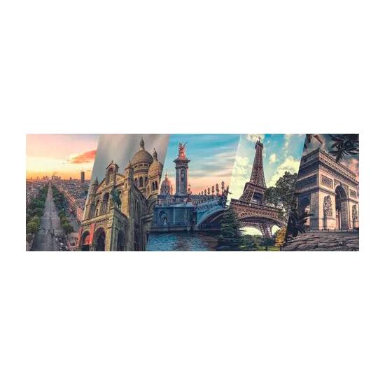 Puzzle Dino Colagem Panorâmica de Paris 2000 Peças