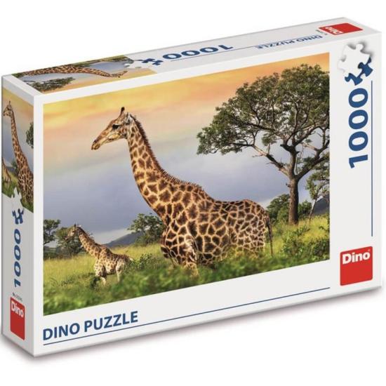 Puzzle Dino Familia Girafa de 1000 peças