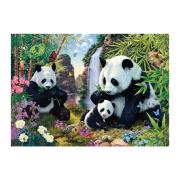 Puzzle Dino Família Panda de 1.000 Peças