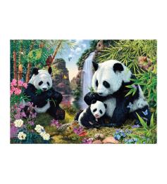 Puzzle Dino Família Panda de 1.000 Peças
