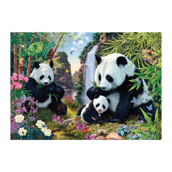 Puzzle Dino Família Panda de 1.000 Peças Puzzle Dino Família Panda de 1.000 Peças