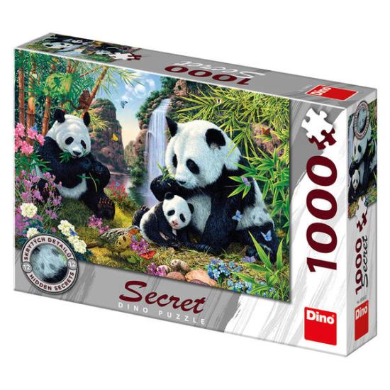 Puzzle Dino Família Panda de 1.000 Peças Puzzle Dino Família Panda de 1.000 Peças