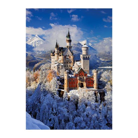 Puzzle Dino Inverno no Castelo de Neuschwanstein 1000 Peças Puzzle Dino Inverno no Castelo de Neuschwanstein 1000 Peças