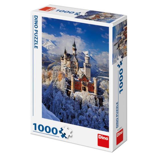 Puzzle Dino Inverno no Castelo de Neuschwanstein 1000 Peças Puzzle Dino Inverno no Castelo de Neuschwanstein 1000 Peças