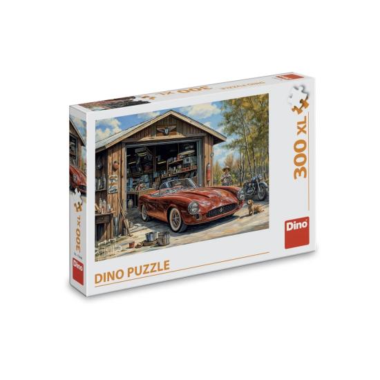 Puzzle Dino Jaguar Na Garagem XXL de 300 Peças