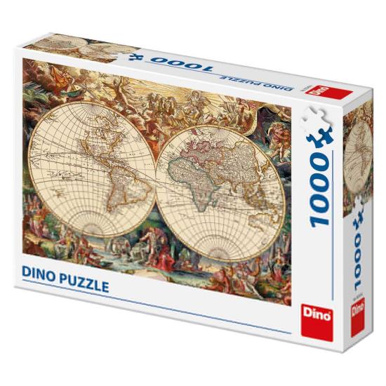 Puzzle Dino Mapa Histórico de 1000 Peças