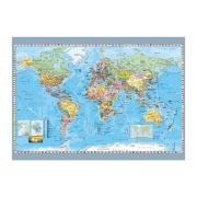 Puzzle Dino de mapa do mundo político de 1.000 peças