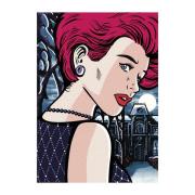 Puzzle Dino Mystery Woman Pop Art 1000 Peças