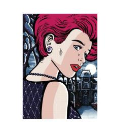 Puzzle Dino Mystery Woman Pop Art 1000 Peças