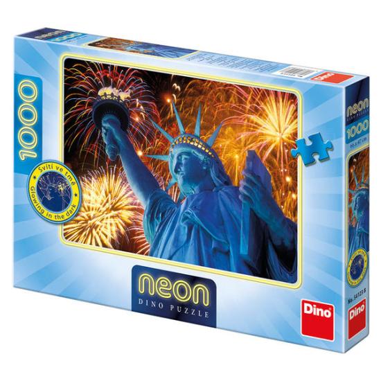 Puzzle Dino Neon Estátua da Liberdade 1000 Peças Puzzle Dino Neon Estátua da Liberdade 1000 Peças