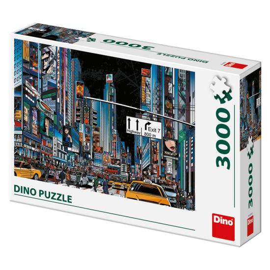 Puzzle Dino Night em Nova York 3000 Peças